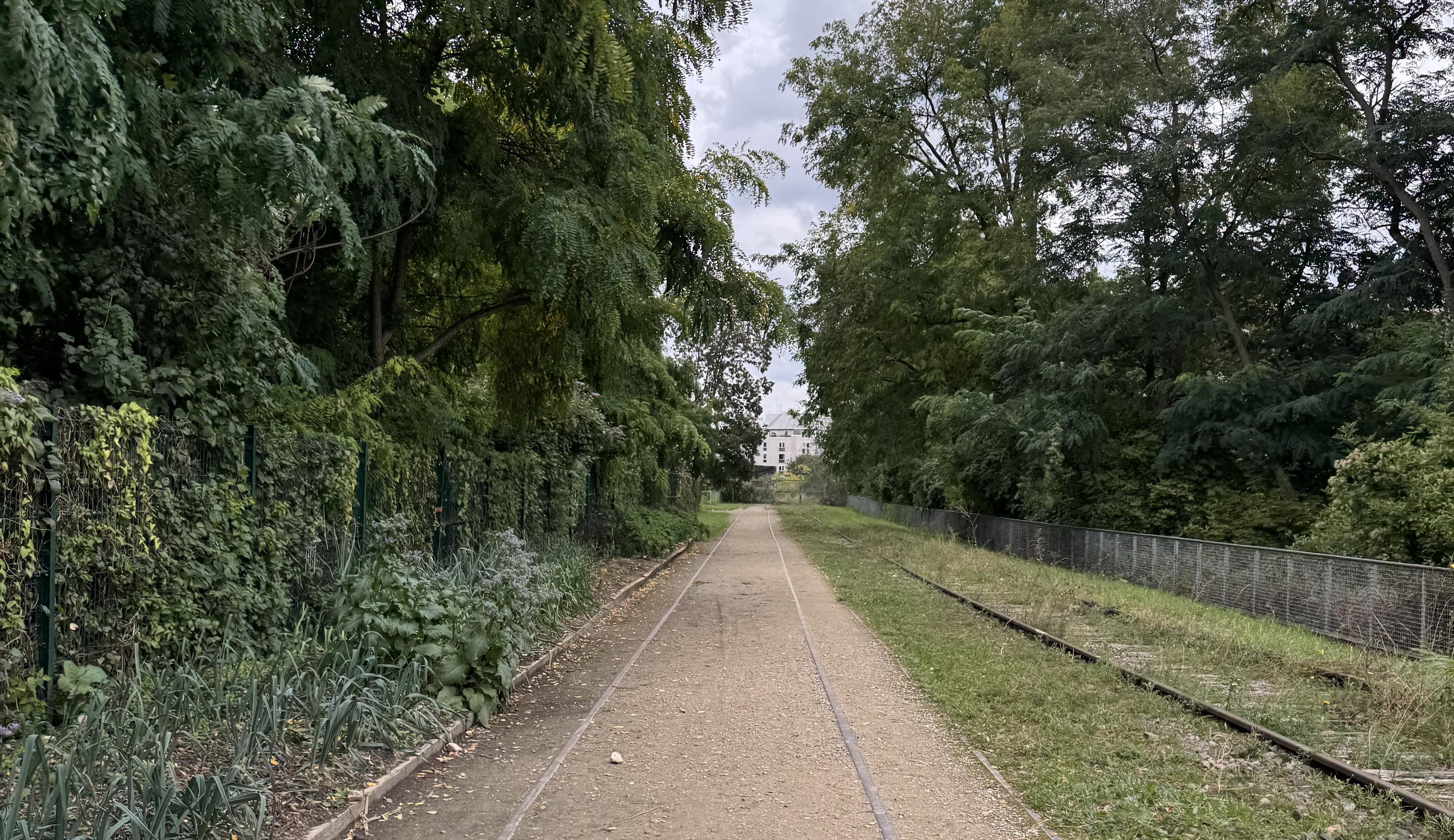 the old railway next to the restaurant