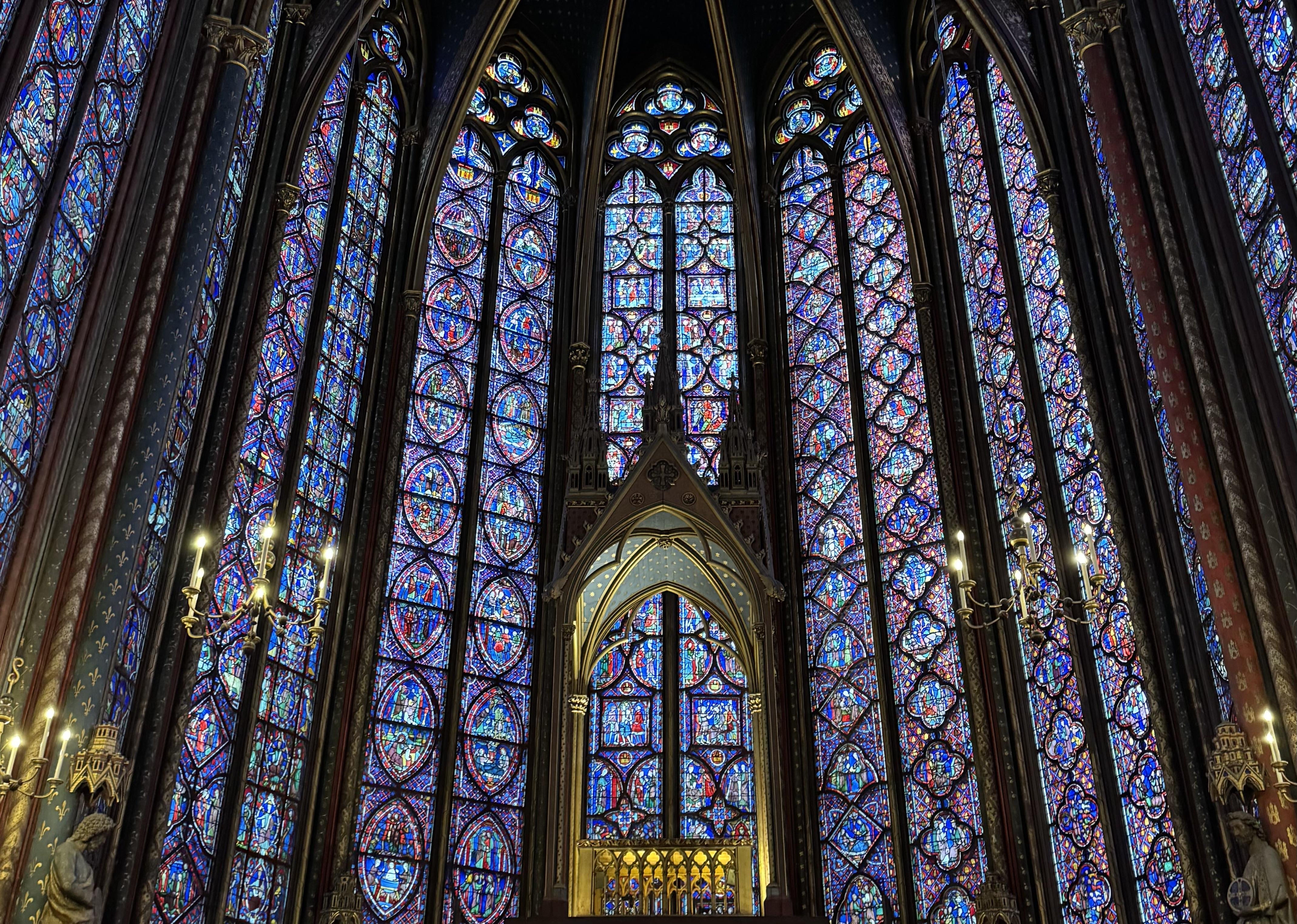 The stained glass windows of Sainte Chapelle