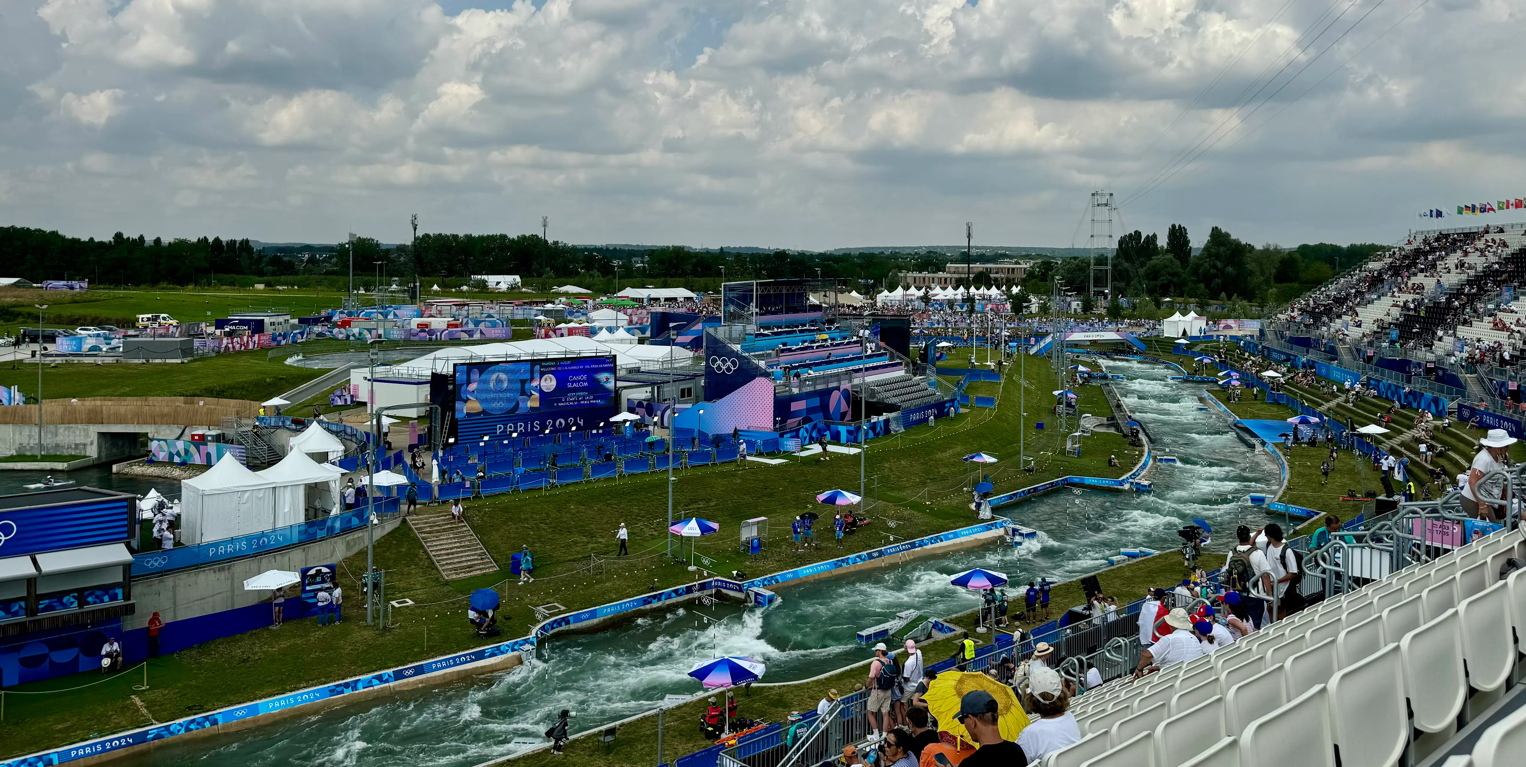 a view of the kayaking course