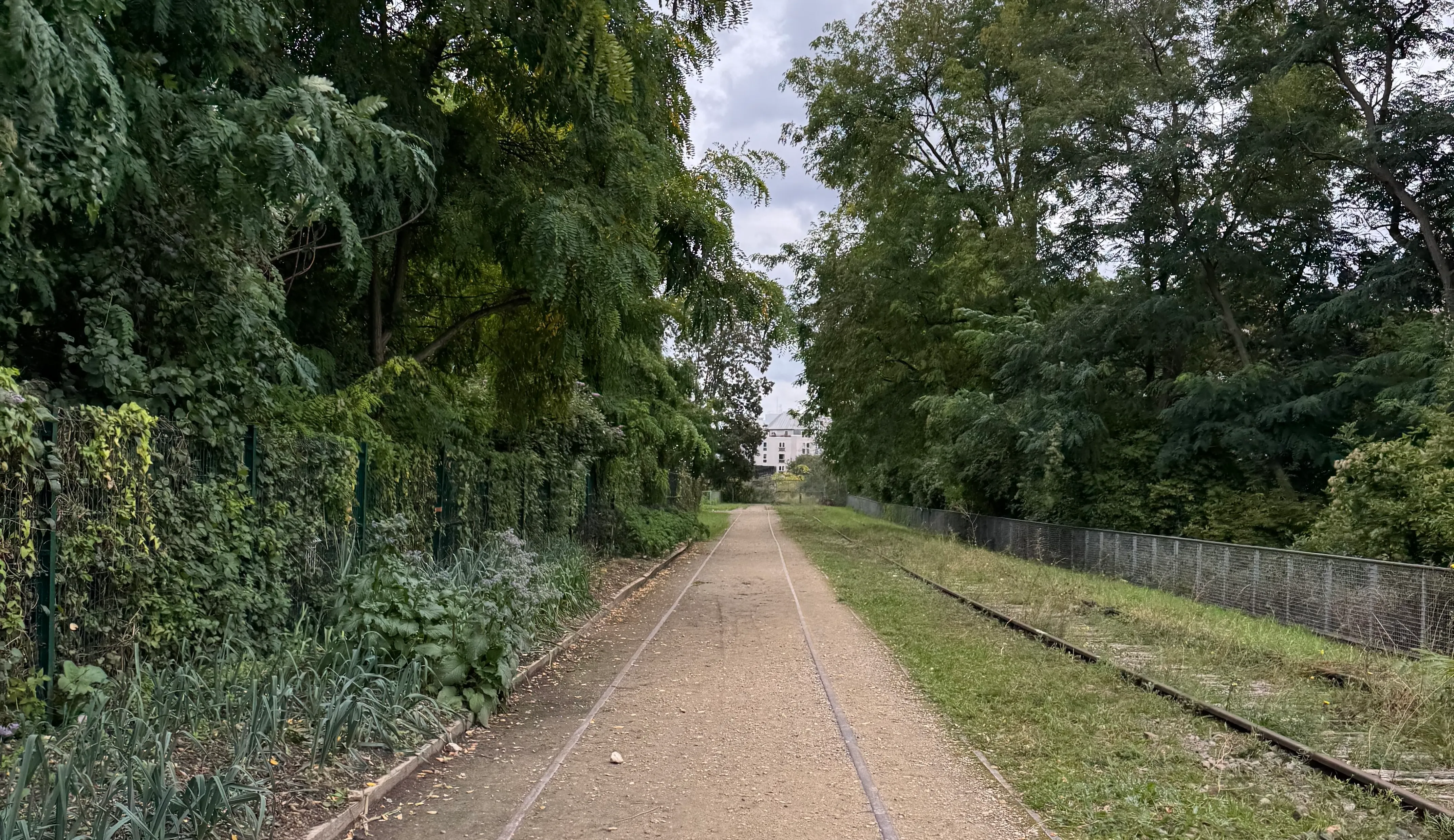 the old railway next to the restaurant