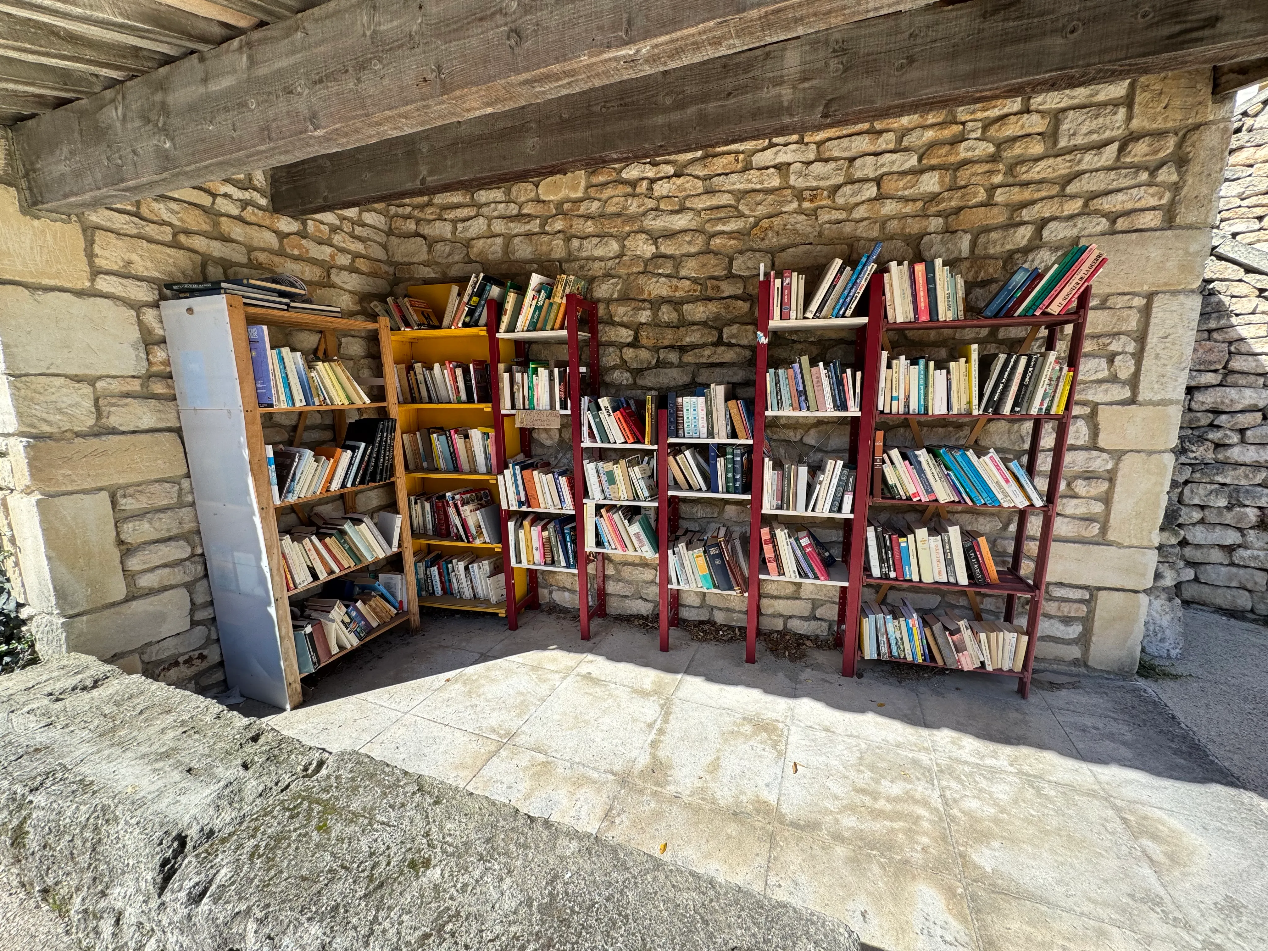 an open library where you take give and take books for free